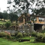 Cedar cladding with oak frame extension